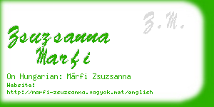 zsuzsanna marfi business card